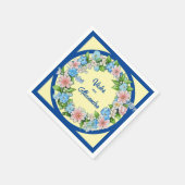 Mix Kleur Floral Servet (Hoek)