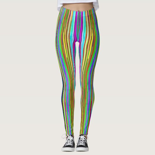 mix-kleurenlabel leggings (Voorkant)