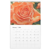 Mix lentebloemen waterverf schilderij 1 kalender (Feb 2026)
