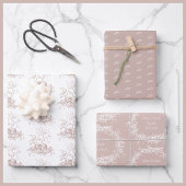 Mix Match Birds Nest Aangepaste naam Roze Baby sho Inpakpapier Vel