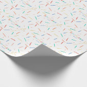 Mix + Match kaarsen & wedstrijden verjaardag Cadeaupapier (Hoek)