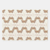 Mix n Match Vlinder Kisses Baby shower Inpakpapier Vel (Voorkant)