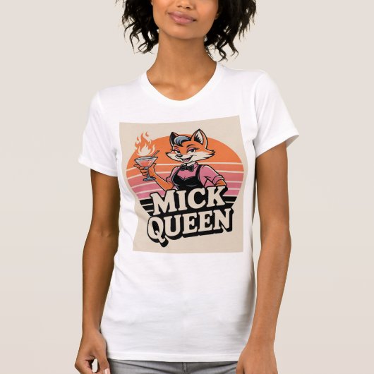 Mix Queen Fox Bartender Shirt (Voorkant)