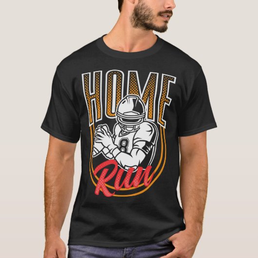 Mix Sport Touchdown Homerun Voetbal Honkbal Pla T-shirt (Voorkant)