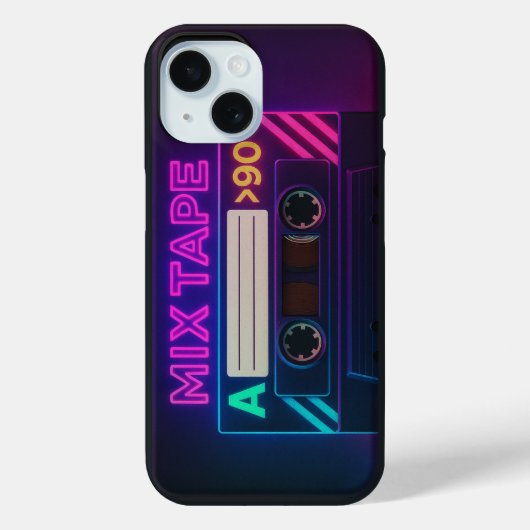 Mix Tape Apple iPhone 15 Case (Achterkant)