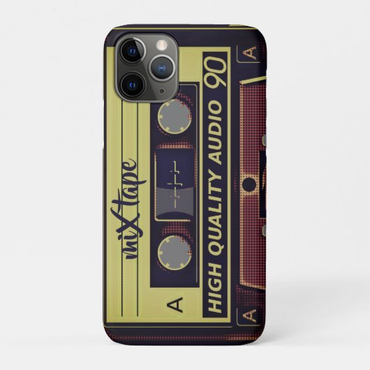  Mix Tape iPhone Case – Retro Muziek Vibes (Achterkant)