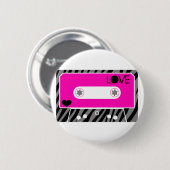 Mix Tape Love Ronde Button 5,7 Cm (Voorkant /achterkant)