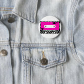Mix Tape Love Ronde Button 5,7 Cm (In situ)