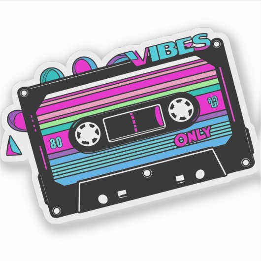 Mix Tape Magic -  cassette Sticker (Voorkant)