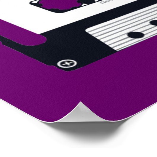  "MIX TAPE"  POSTER POP ART (Hoek)