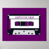  "MIX TAPE"  POSTER POP ART (Voorkant)