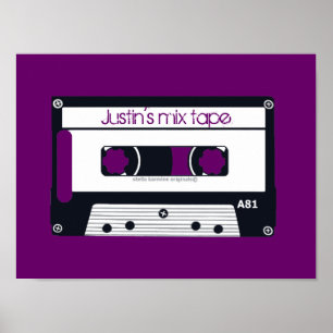  "MIX TAPE"  POSTER POP ART