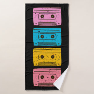 Mix Tape Retro 80s Cassettebandje  Nostalgie Badhanddoek