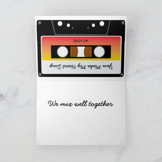 Mix Tape Valentijnse Kaart (Binnen)