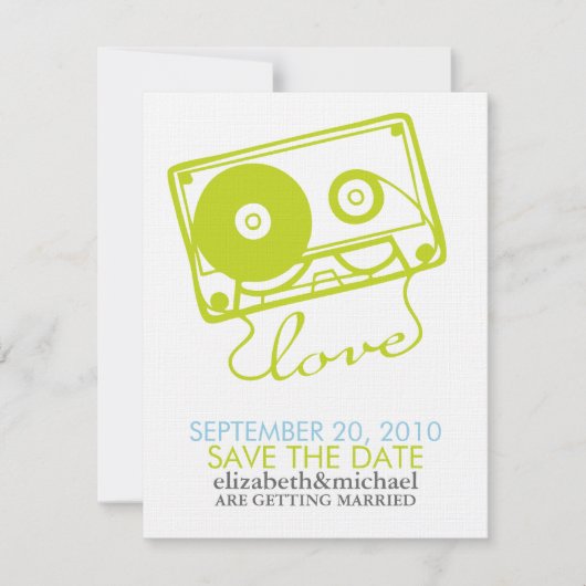 Mix tape van Love Save the Date Aankondigingen (Voorkant)