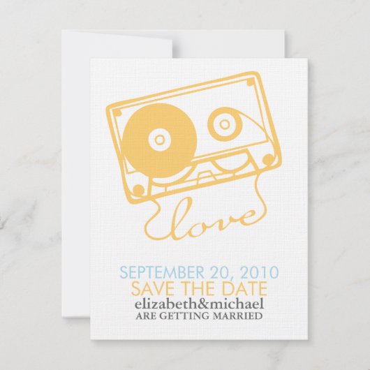 Mix tape van Love Save the Date Aankondigingen (Voorkant)