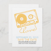 Mix tape van Love Save the Date-aankondigingen Save The Date (Voorkant / Achterkant)