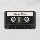 Mix tape zwart visitekaartje (Voorkant)