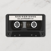 Mix tape zwart visitekaartje (Achterkant)