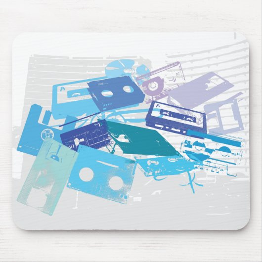 Mix Tapes Mousepad Muismat (Voorkant)
