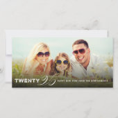 Mix Typography 2026 Eenvoudige Moderne Nieuwjaarsf Feestdagenkaart (Voorkant)