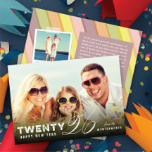 Mix Typography 2026 Eenvoudige Moderne Nieuwjaarsf