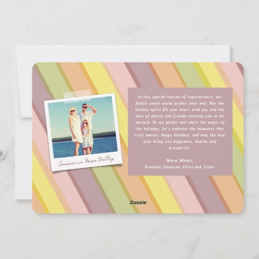 Mix Typography 2026 Eenvoudige Moderne Nieuwjaarsf Feestdagenkaart (Achterkant)