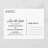 Mix Typography Classic Photo Bewaar de datum Aankondigingskaart (Achterkant)