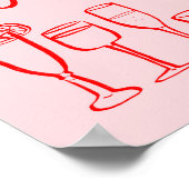 MIX UP MOCKTAILS Aangepaste Bar Keuken Kunst Poster (Hoek)