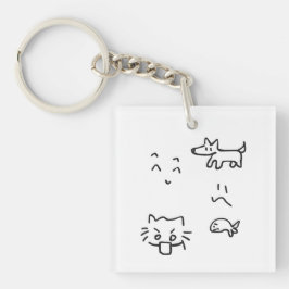 Mix van alles sleutelhanger