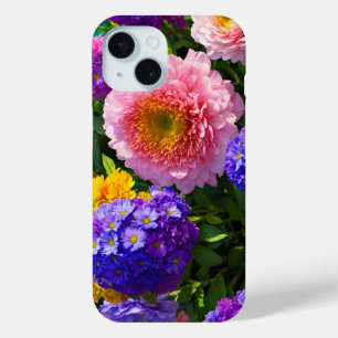 Mix van bloemen iPhone 15 case
