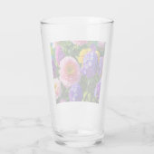 Mix van bloemen glas (Achterkant)