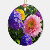 Mix van bloemen keramisch ornament (Links)