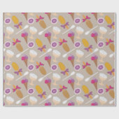 Mix van ijs patroon cadeaupapier (Vlak)