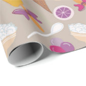 Mix van ijs patroon cadeaupapier (Rol Hoek)