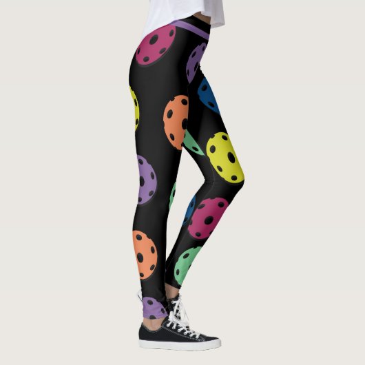 Mix van pickleballen 2 (XL tegelgrootte) Leggings (Rechts)