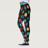 Mix van pickleballen 3 (kleine tegel) leggings (Links)