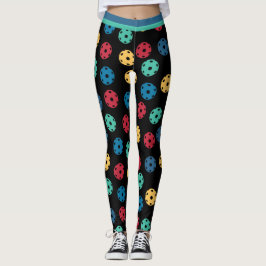 Mix van pickleballen 3 (kleine tegel) leggings