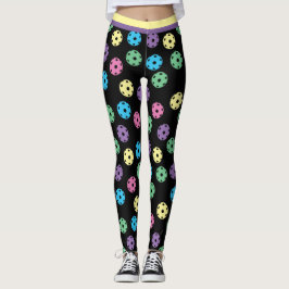 Mix van pickleballen 4 (kleine tegel) leggings