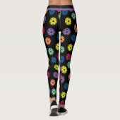 Mix van pickleballs 2 (kleine tegel grootte) leggings (Achterkant)