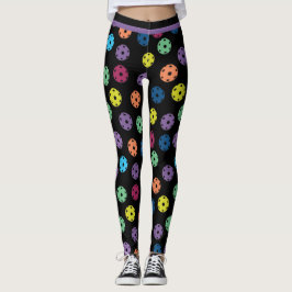 Mix van pickleballs 2 (kleine tegel grootte) leggings