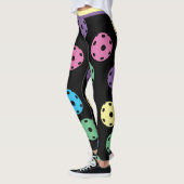 Mix van pickleballs 4 (XL tegel maat) Leggings (Links)