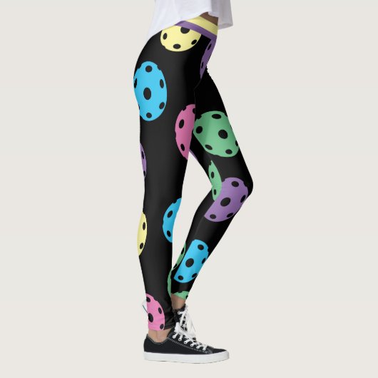 Mix van pickleballs 4 (XL tegel maat) Leggings (Rechts)