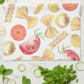 Mix van verse pasta en tomaten theedoek (Gevouwen)