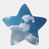 Mix van wolken ster sticker (Voorkant)