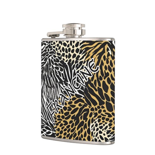 Mixed Animal Print Zebra Leopard Tiger Mixed Print Heupfles (Links)