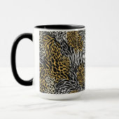 Mixed Animal Print Zebra Leopard Tiger Mixed Print Mok (Links)