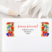 Mixed Berries and Foliage Baby Shower Etiket (Insitu)