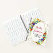 Mixed Berries Baby Birth Stats Notitieboek (Binnen)