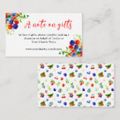 Mixed Berries with Foliage Birthday A Note On Gift Informatiekaartje (Voorkant / Achterkant)